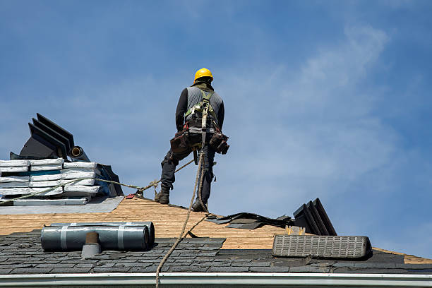 Professional Roof Replacement technician working in Ferdinand, ID